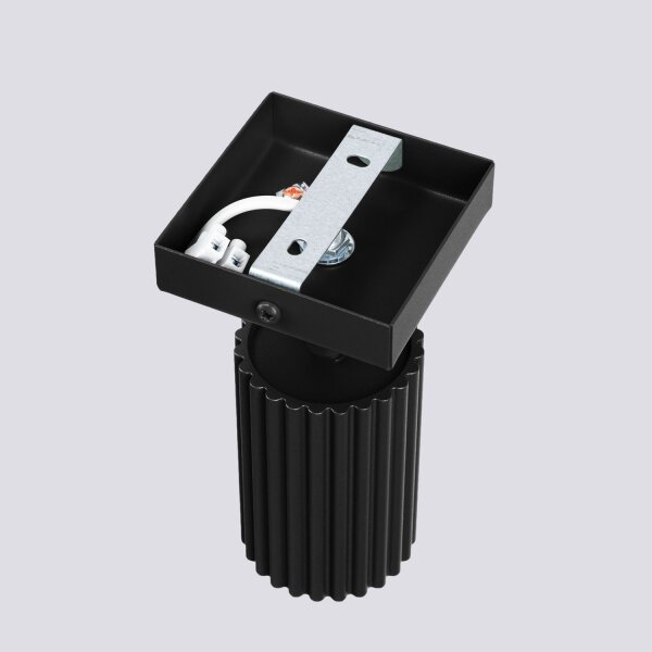 Applique murale noire GU10 Moderne L : 8 cm petite orientable