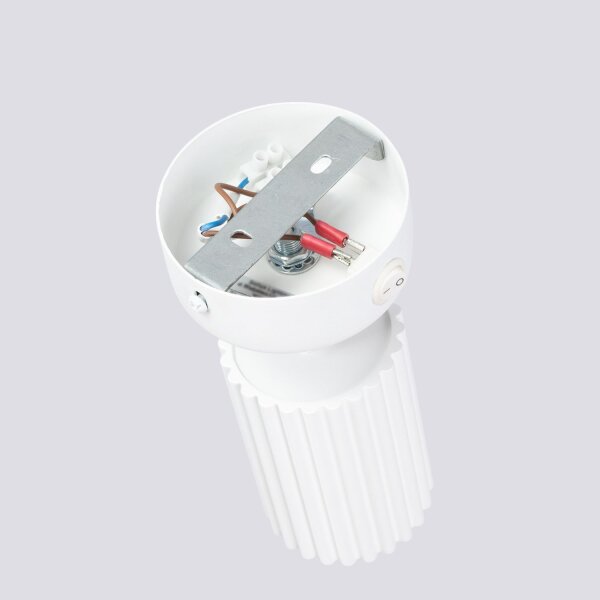 Spot Lampe blanche GU10 L : 8 cm petit aluminium orientable