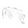Spot de plafond doré à 2 flammes GU10 L : 30 cm orientable