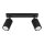 Spot de plafond Moderne L : 30 cm petit 2 flammes GU10 noir
