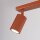 Plafonnier orientable L : 30 cm petit 2-flamme GU10 rouge