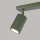 Projecteur de plafond à 2 flammes L : 30 cm petit orientable GU10 vert