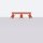 Lampe de plafonnier à 3 flammes L : 45 cm petit GU10 rouge en aluminium
