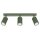 Projecteur de plafond à 3 flammes GU10 L : 45 cm Vert en aluminium