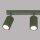 Projecteur de plafond à 3 flammes GU10 L : 45 cm Vert en aluminium