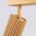 Lampe de plafonnier à 4 flammes 81 cm de long GU10 en aluminium doré