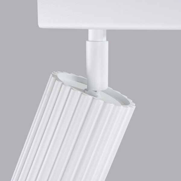 Projecteur de plafond 3 flammes blanc GU10 L : 45 cm petit aluminium