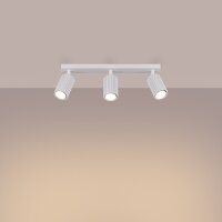Projecteur de plafond 3 flammes blanc GU10 L : 45 cm...