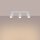 Projecteur de plafond 3 flammes blanc GU10 L : 45 cm petit aluminium