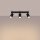 Projecteur de plafond noir 3 flammes L : 45 cm orientable GU10