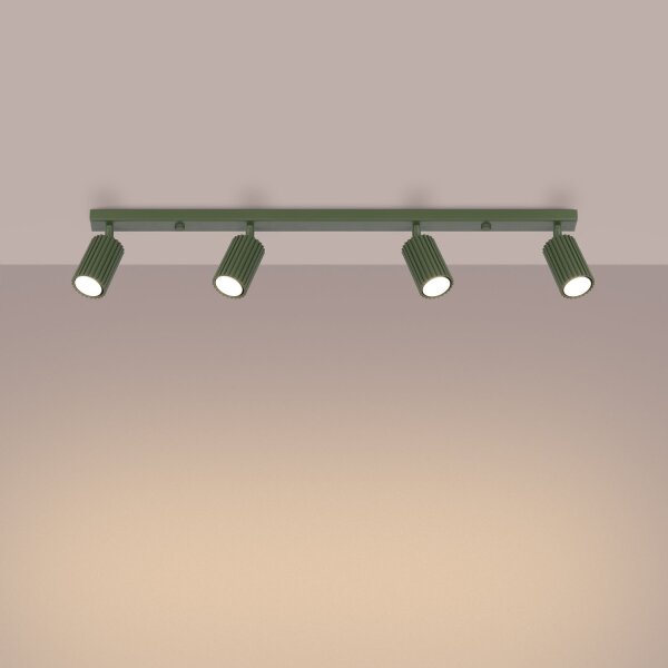 Spot de plafond Moderne GU10 4-flamme 81 cm de long en vert