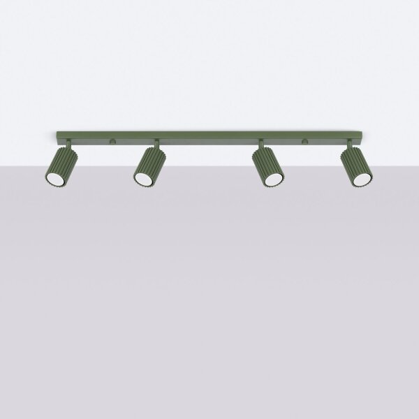 Spot de plafond Moderne GU10 4-flamme 81 cm de long en vert