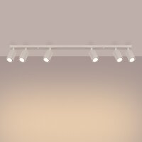 Spot de plafond moderne 6 flammes GU10 117 cm de long en...