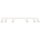 Spot de plafond moderne 6 flammes GU10 117 cm de long en crème