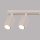 Spot de plafond moderne 6 flammes GU10 117 cm de long en crème