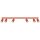 Projecteur de plafond 6 flammes rouge GU10 117 cm de long grand aluminium