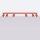Projecteur de plafond 6 flammes rouge GU10 117 cm de long grand aluminium