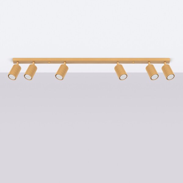 Lampe de plafonnier grande 117 cm de long 4-flamme GU10 en or Moderne
