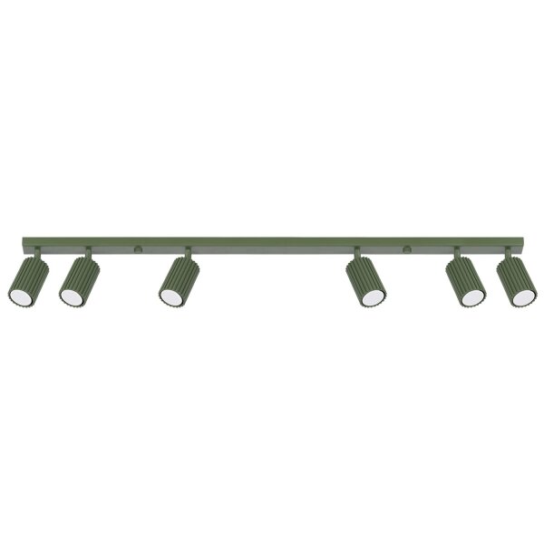 Lampe de plafonnier Moderne 117 cm de long GU10 6-flamme orientable Vert
