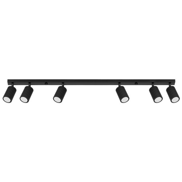 Spot de plafond noir 117 cm long flamme GU10 orientable