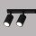 Spot de plafond noir 117 cm long flamme GU10 orientable