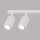Lampe de plafonnier Moderne Blanc 117 cm orientable 6x GU10 Aluminium