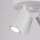 Projecteur de plafond 3 flammes GU10 rond Ø 19,5 cm petit blanc BERTA