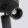 Lampe de plafonnier ronde 3 flammes GU10 noir Ø 19,5 cm petit Moderne