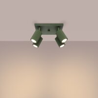 Lampe de plafonnier Vert L : 25 cm petit orientable 4x...