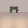 Lampe de plafonnier Vert L : 25 cm petit orientable 4x GU10 Aluminium