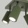 Lampe de plafonnier Vert L : 25 cm petit orientable 4x GU10 Aluminium