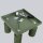 Lampe de plafonnier Vert L : 25 cm petit orientable 4x GU10 Aluminium
