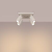 Projecteur de plafond 4 flammes GU10 L : 25 cm petit...
