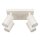 Projecteur de plafond 4 flammes GU10 L : 25 cm petit crème BERTA