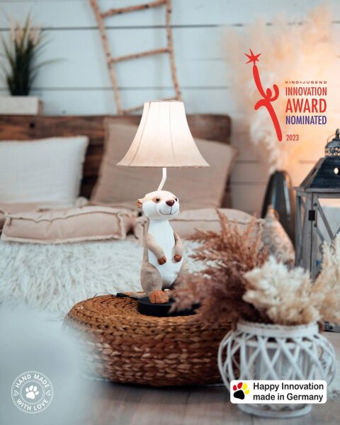 Lampe de table chambre denfant 58 cm de haut suricate LED