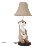 Lampe de table chambre denfant 58 cm de haut suricate LED