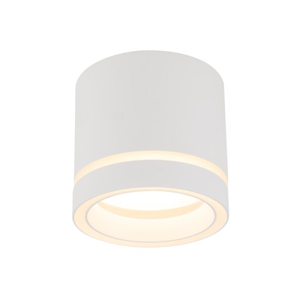 Spot de plafond blanc rond Ø 8,5 cm petit apparent