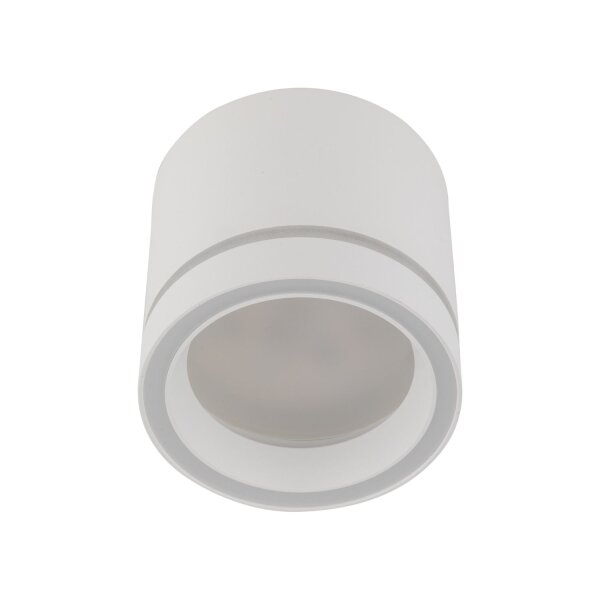 Spot de plafond blanc rond Ø 8,5 cm petit apparent