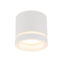 Spot de plafond blanc rond Ø 8,5 cm petit apparent