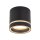Lampe de plafonnier noir apparent Ø 8,5 cm petit métal