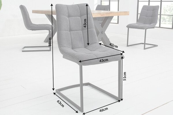 Piétement luge sans accoudoirs Tissu Métal gris noir