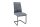 Chaise à bascule sans accoudoirs Gris Noir Tissu Métal