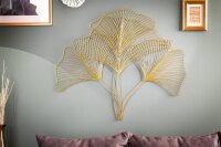 Décoration murale fer en or L : 90 cm Ginko...