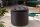 Pouf avec espace de rangement Noir velours métal Ø 50 cm Chesterfield