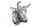 Décoration murale Tête de taureau en métal argenté L : 65 cm Trophée de chasse