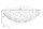 Coupe décorative en métal Ø 45 cm Grille Design en argent