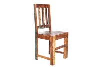 Chaise de salle à manger en bois multicolore...