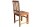 Chaise de salle à manger en bois multicolore Unikat Handarbeit BLANCA