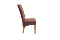 Chaise de salle à manger tissu bois sans...