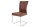 Chaise cantilever Marron Argent Tissu Métal Moderne Salle à manger